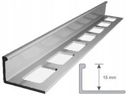 Listwa ANODOWANA SREBRNA A15S aluminium 250 cm