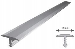 Listwa CZARNA aluminiowa typu T14LAKIER - 250 cm