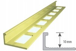 Listwa mosiężna do glazury M10/250cm