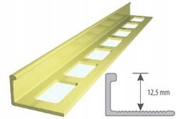 Listwa mosiężna do glazury M12/250cm