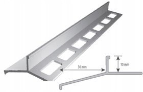 Okapnik aluminiowy AOK25LAKIER BRĄZOWY /2,5M
