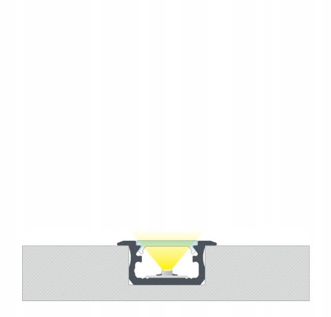 PROFIL LED LUMINES ,,B'' 1m CZARNY