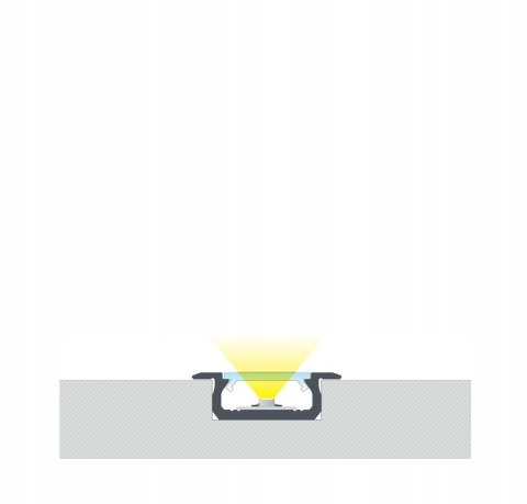 PROFIL LED LUMINES ,,Z'' 1m ANODA SREBRNA