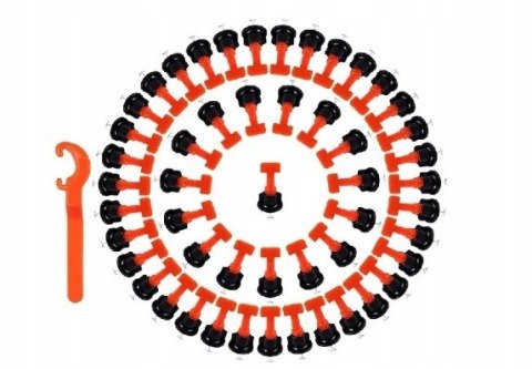 System do poziomowania płytek 50szt + klucz