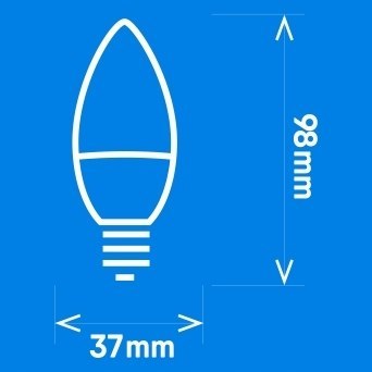 Żarówka LED 7W E14-mały gwint BIAŁA CIEPŁA