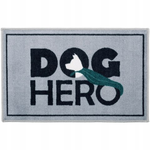 DYWANIK UNI. 60X100 DOG HERO SZARY