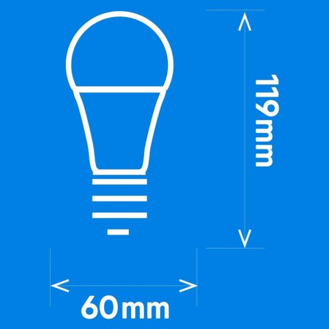 Żarówka LED E27 10W A60 BIAŁA CIEPŁA